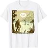 Funny Bigfoot Sasquatch Loch Ness Monster Introvert Bruh T-Shirt Women's T-shirts Fashion Pure Cotton Y2k Clothes Harajuku