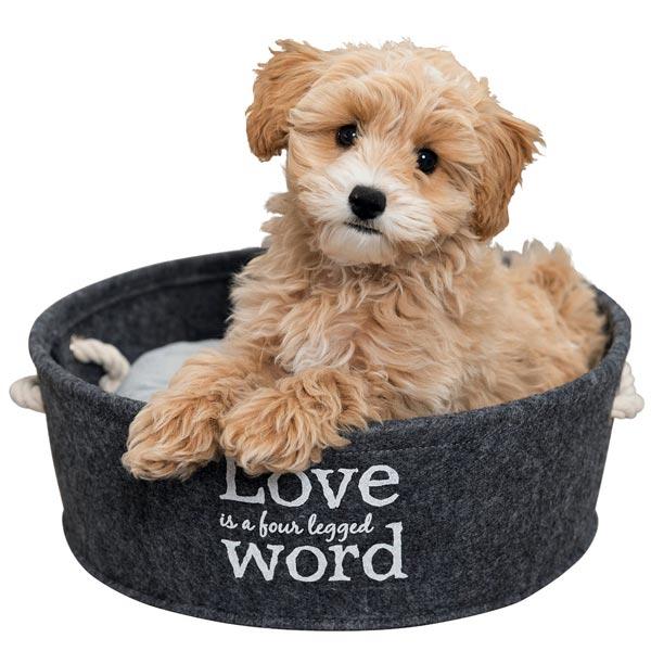 Trixie pet small basket bed cushion