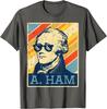 A Ham Alexander Hamilton Retro Distressed Graphic Tee Casual Short Sleeve TShirt for Men Women