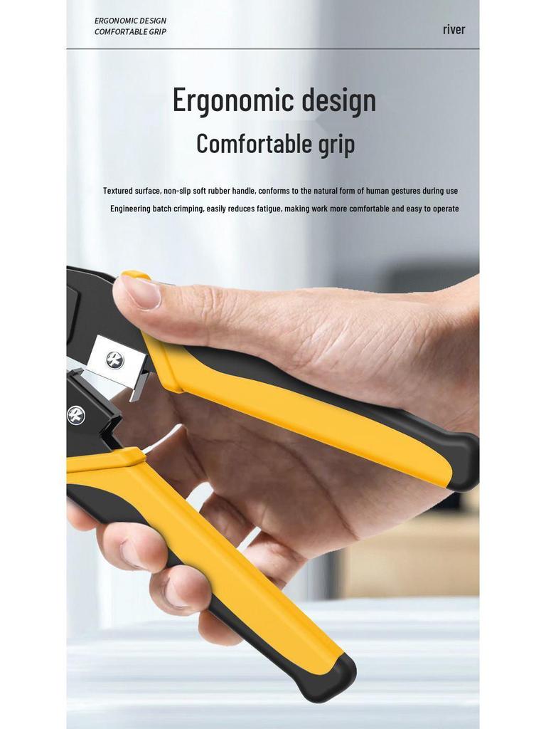 Ruineng Professional Cat 6 Network Crimping Tool Set with Multifunctional Tester