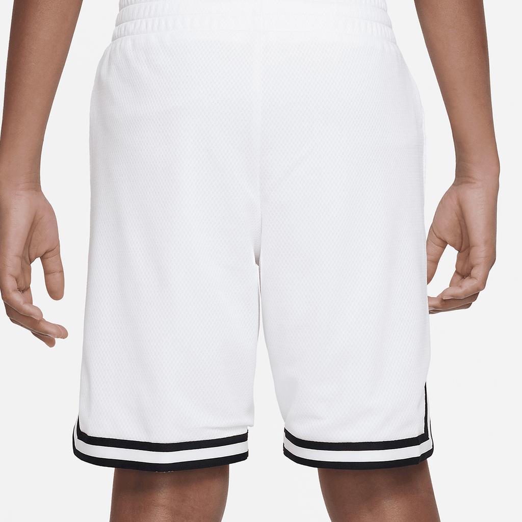 Nike Elastic Waist Woven Sports Shorts With Contrast Logo Print Kids Shorts White DZ4280-100
