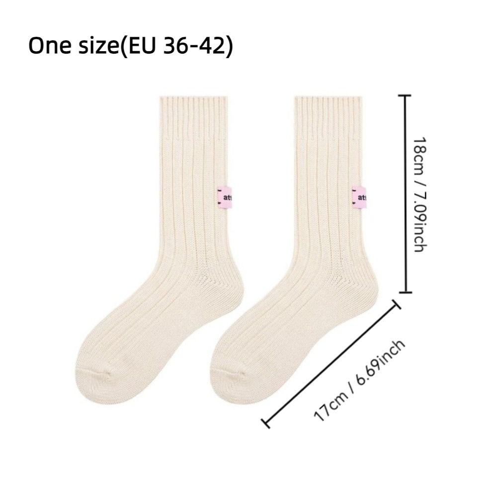 Dicke Faden Mittellange Socken Halten Warm Gestapelte Socken Koreanische Winter Warme Socken Herbst