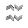 4/8/12PCS Angle Steel End Caps Corner Protector Caps Right Angle Blanking End Caps  Storage Shelves