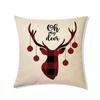 Christmas Pillowcase Red Elk Light Luxury Pillowcase Car Neck Cushion Home Pillowcase