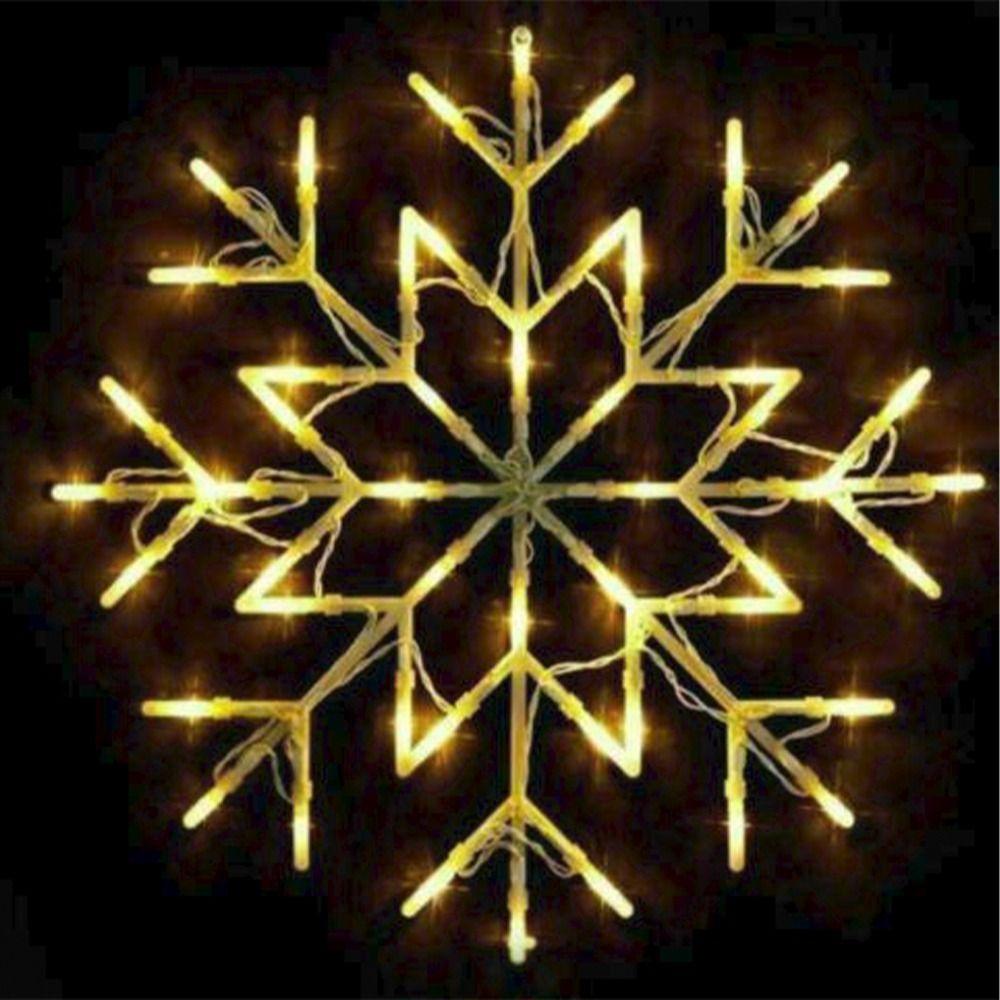 

Рождественские огни-снежинки 50 светодиодов Рождественский уличный свет Цветные огни Силуэт Украшение на окно Вечеринка Декоративные огни теплый белый