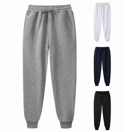 Herren Trainingshose Elastischer Bund Unifarben Tasche Tiefer Schritt Sportbekleidung Laufen Schlanke Passform Anti-Pilling Jogginghose für die Arbeit