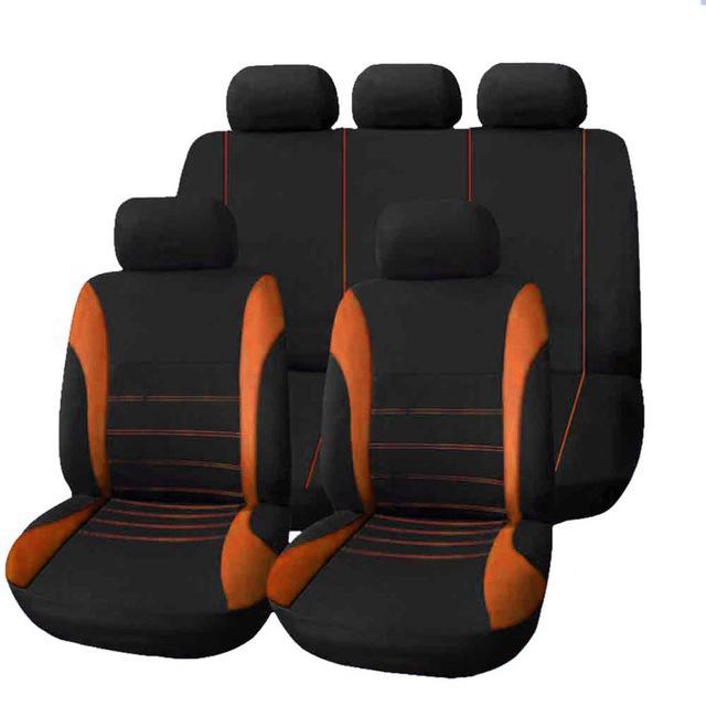Universal Cross-Waist Fabric Car Seat Cover - All-Season Full Coverage for Export