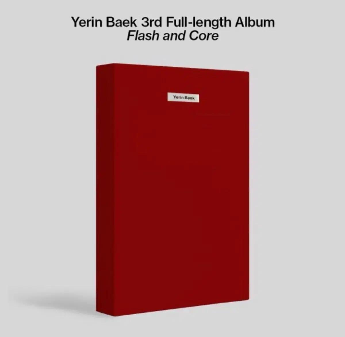 

Baek Yerin 3rd Album Flash and Core