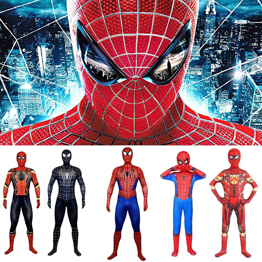 Spider-man No Way Home Niesamowity Strój Kostium Cosplay Iron Black Dla Wszystkich Wieków