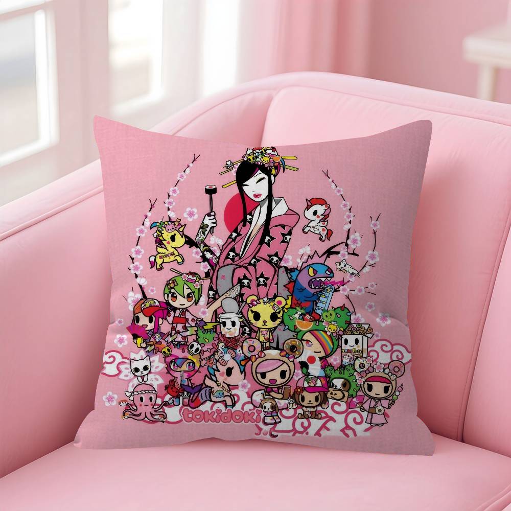 Japan Tokidoki Cartoon   Stitch Lucky Dragon Pillow Cover Sofa Cushion Cover Home Room Decoration Children Gift