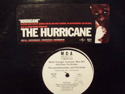 12-Zoll-Schallplatte BLACK THOUGHT, COMMON, DICE RAW, FL - Hurricane MCA8P4462PROMO MCA Records 1999 US Rap & Hip-Hop/R&B Gebraucht