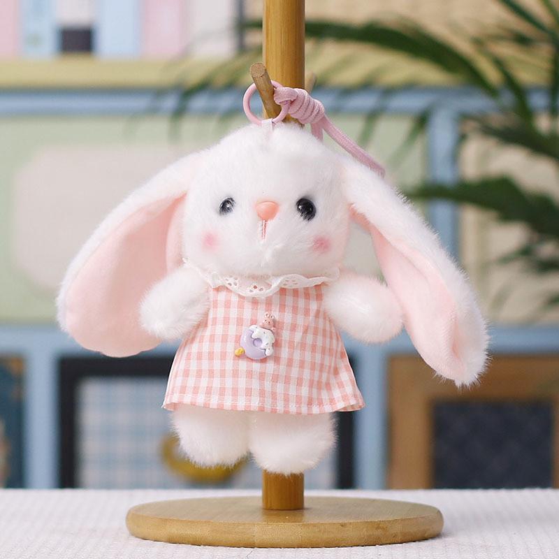 Plush Bunny Hanging Decor With Flower Dress For Kids Gift