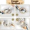21Pcs Women Shirt Clips,T-shirt Clip clothespin,Scarf Ring and Ladies Slides for Scarves,Dress Corner Knot Buttons,Ladies Fashion Metallic Gold and
