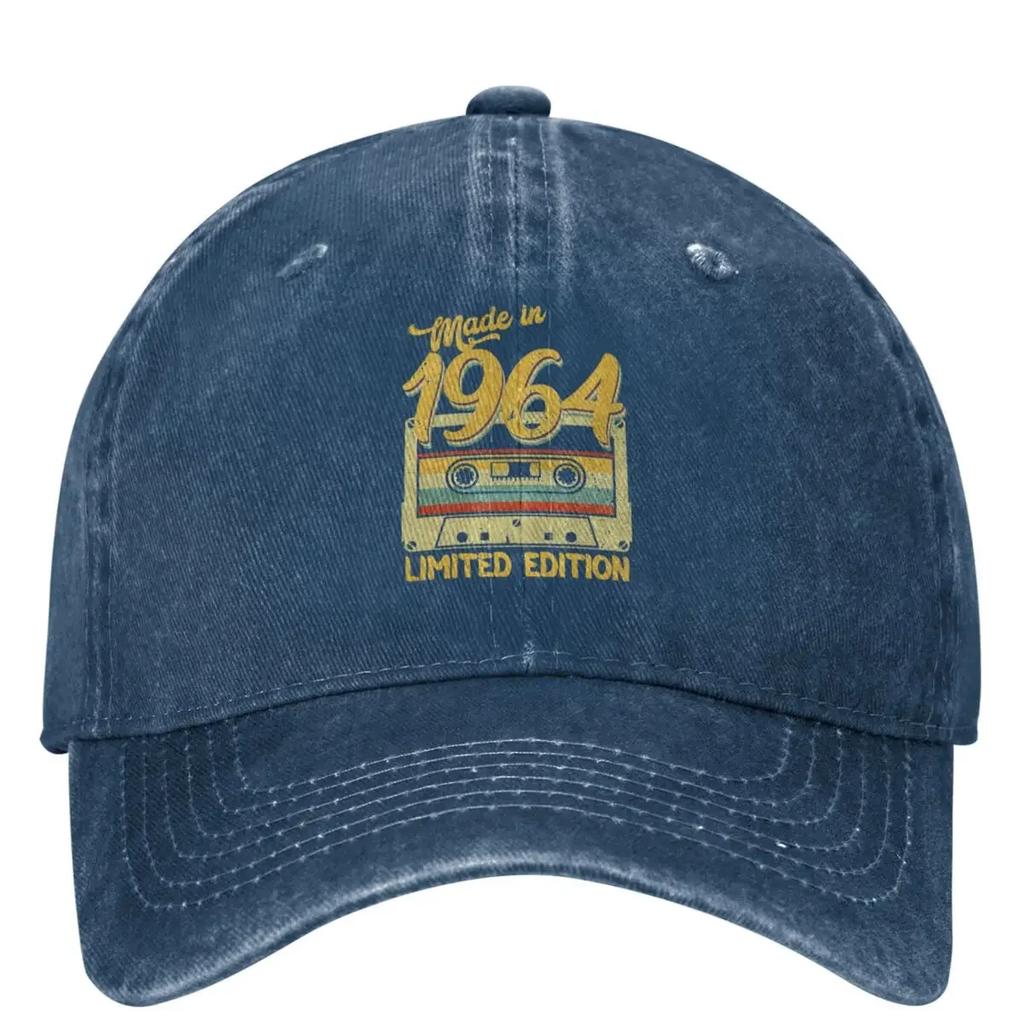 Made In 1964 Limited Edition Birthday Gift Washed Baseball Cap Classic Trucker Dad Hat Spring Men Adult Sport Sun Baseball Caps