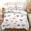 3D Cartoon Pigs Cats Bedding Set Cute Animals Duvet Cover Double Queen King Twin Full Size Kids Girls Polyester Duvet Cover Set