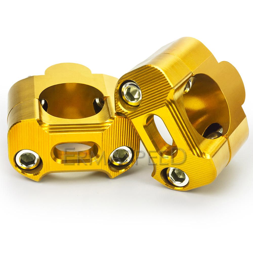 Motorcycle Handlebar Riser Mount Clamp 28mm 1 1/8" Universal Handlebar Fat Bar Risers Mount Clamp Fit for Dirt Bike