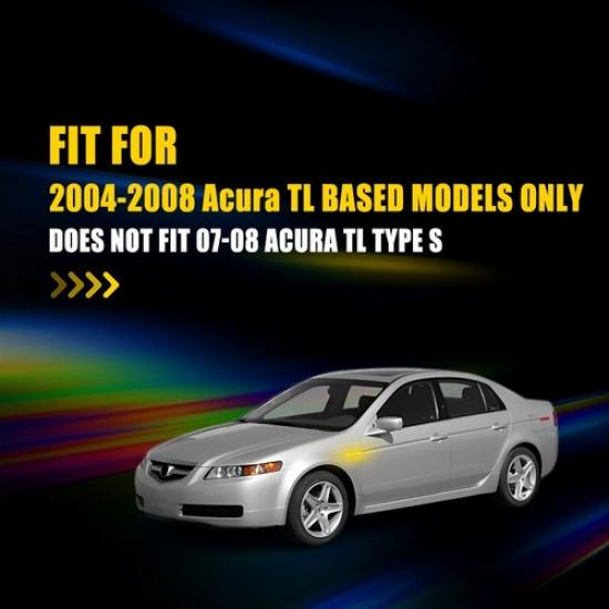 LED Rear Rear Fender Side Marker Lights For 2004-2008 Acura TL Base CLEAR Red