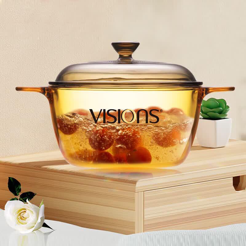 VISIONS Corning Crystal Clear Glass Pot 1.5L