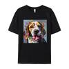 Beagle Curves TShirt Funny Beagle Dog Tshirts Custom Tops T Shirt 2024 Newest Black Clothing Shirt Men