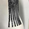 Metal Long Chocker Full Sequins Flickering Nightclub Lady Bridal Wear