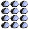 Day and Night - Day and Night LED Solar Outdoor Wall Lamps 12 Pcs Round Black