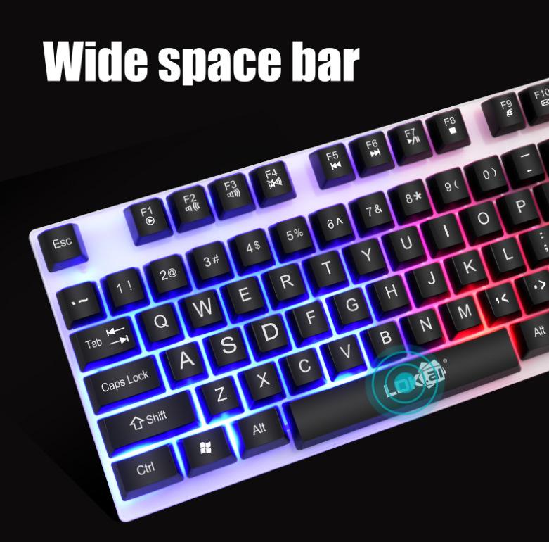 Redikai 832 USB Keyboard and Mouse Set - Luminous Gaming Kit with Colorful Backlight
