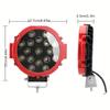 12V 51W Bright LED Light Off Road 4x4 Spotlight Car Headlight Work Spot Lamp For Truck JEEP Hummer Car Work Light Accessories