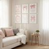 Without Frame Pink Bow Poster Decorative Painting No Frame Canvas Painting Inspirational Quote Canvas Print Girly Wall Art