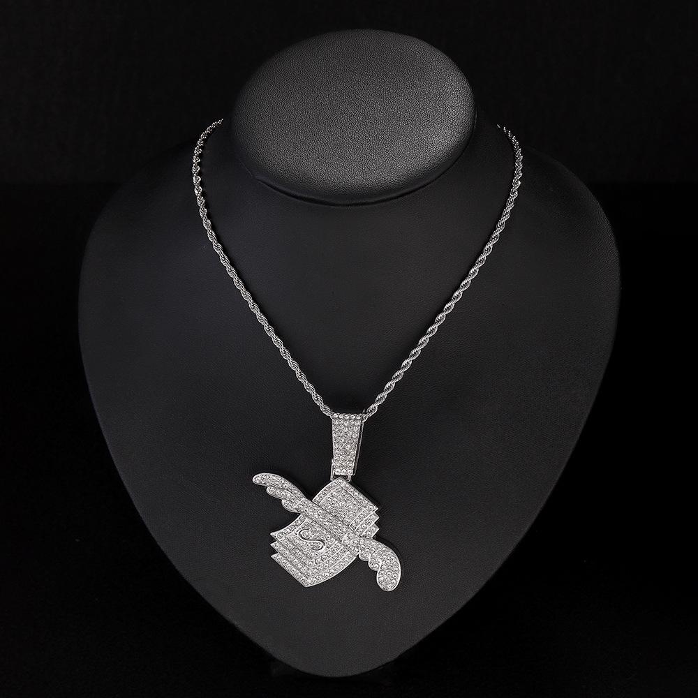 Gold US Dollar Symbol Pendant - High Quality Alloy Jewelry Accessory for DIY Necklaces and Charms