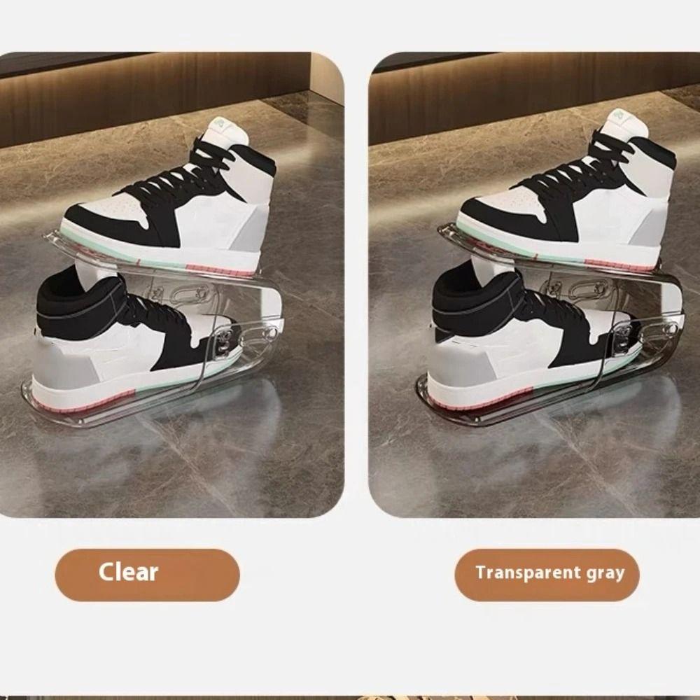 Double-layer Shoes Tray Advanced Shoe Holder Shoe Cabinet Storage Tool Shoe Rack  Saving Space