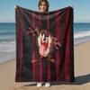1pz Diavolo della Tasmania Cartone Animato Animazione Coperta da Esterno - Coperta Plaid, Morbida, Coperte in Flanella, Soggiorno, Viaggio, Campeggio-1102093