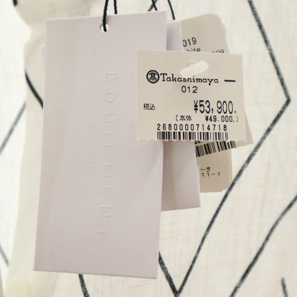 Unused EQUIPMENT Linen 100% Overall Handle No Sleeve Flare Long Dress 2 Women Used