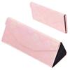 Triangle Foldable Glasses Case ET-133A Dark Pink