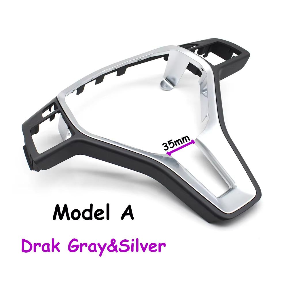 35MM W176 W246 W204 X204 W212 W207 W156 W117 Interiör Bil Ratt Kolfiberöverdrag Panel Trim För Mercedes Benz