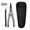 Fischerei Sprengringzange Aluminiumzange, Salzwasserbeständiges Surf Tackle Werkzeug, Geflochtene Outdoor-Zubehör LeinenSchneider Und Öffner für Hakenentferner