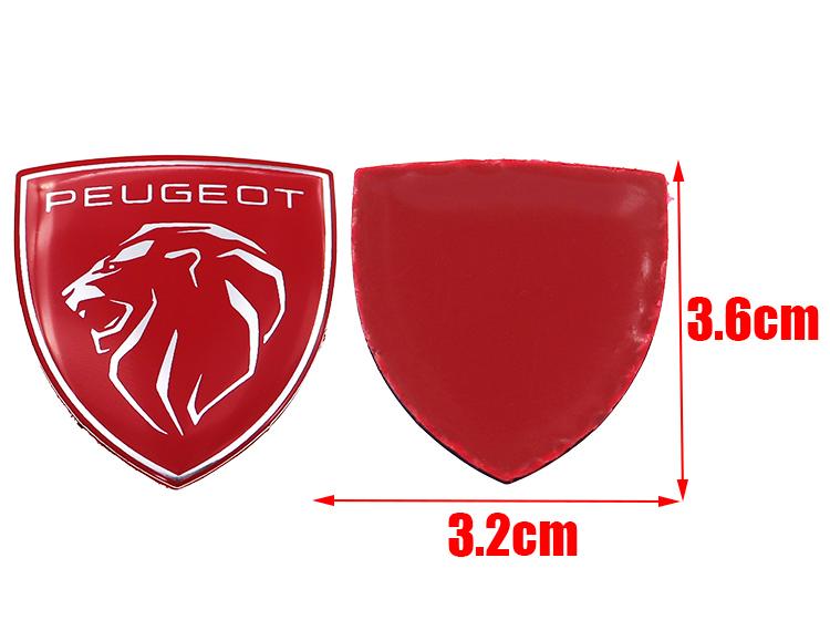 1pcs newest Peugeot ABS aluminum 3D steer wheel emblem Sticker Car Steering Wheel Sticker Car Interior Emblem Car Accessories