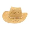 Cowboy Hat Spring And Summer Sunshade Straw Hat Empty High-End Travel Vacation Breathable Sun Hat