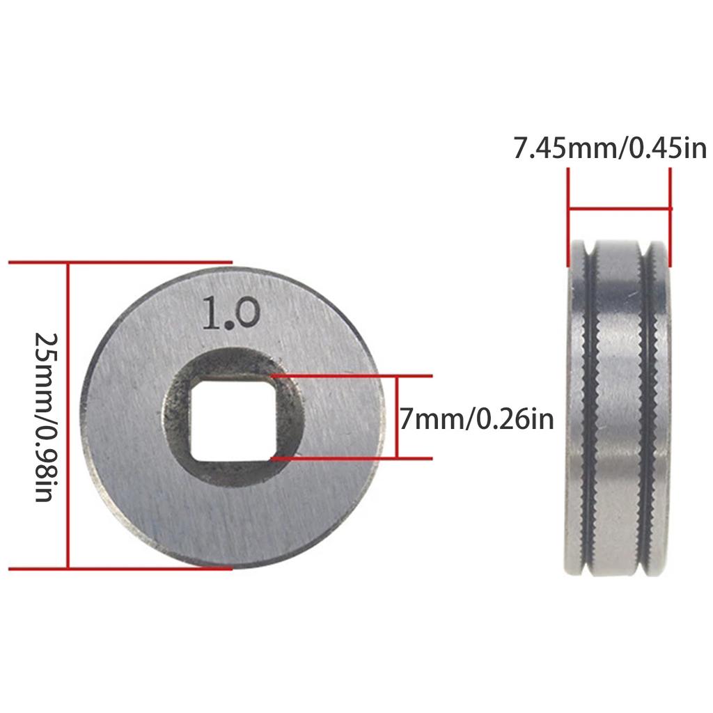 Drahtvorschubantriebsrad Schweißdrahtvorschubrad Pflanzer 25mm Durchmesser Kompatibel MIG Schweißmaschine Ausrüstungsteile