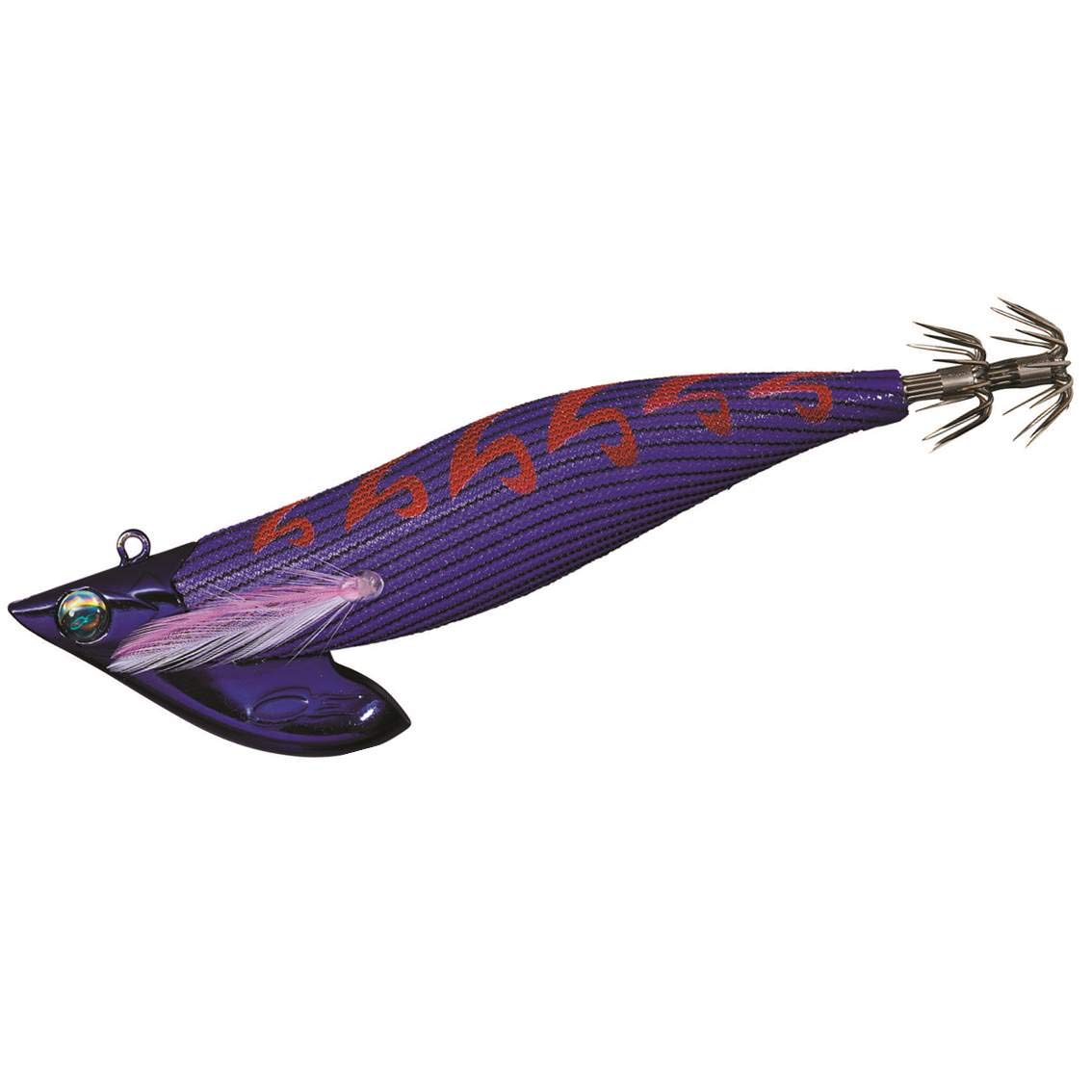 Daiwa Emeraldas Boat II Size Purple Egi, 3.5, 50g, Glow-in-the-Dark