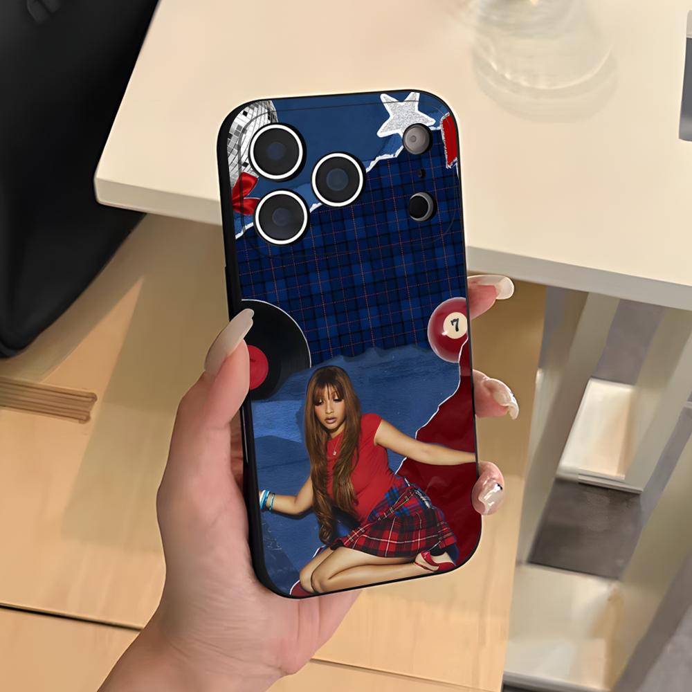 Singer Pink P-Pantheress Phone Case For IPhone 17 Air 16 E Pro Max 15 14 13 Mini 12 Pro 11 Max Plus Black Soft Shell