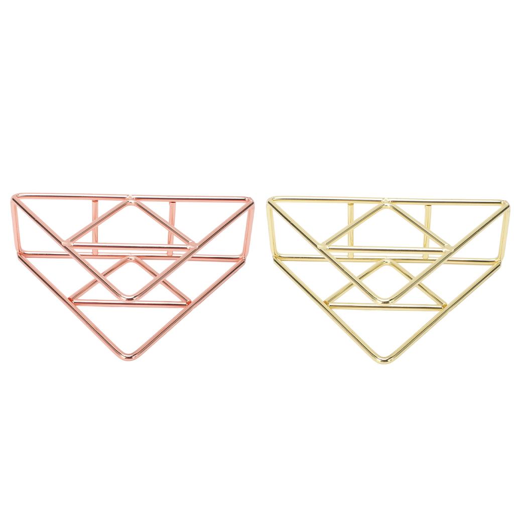 Napkin Holder Fashion Thickened Widened Triangular Freestanding Metal Wrought Iron Vertical Tissue H