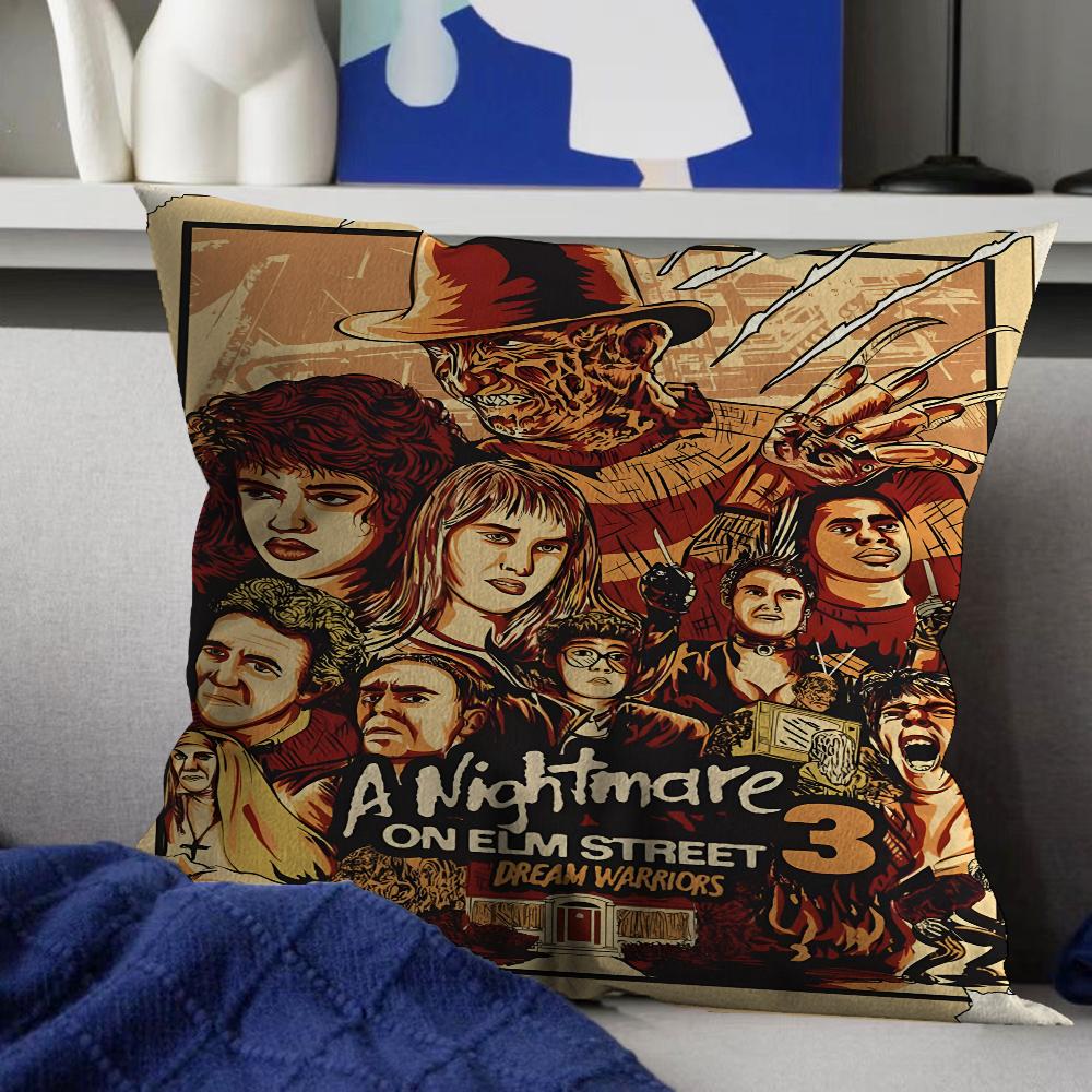 Nightmare Elm Street Freddy Kissen Anime Kissen Sofa Bett Kopfkissenbezug Kissenbezug 45x45 cm Mode