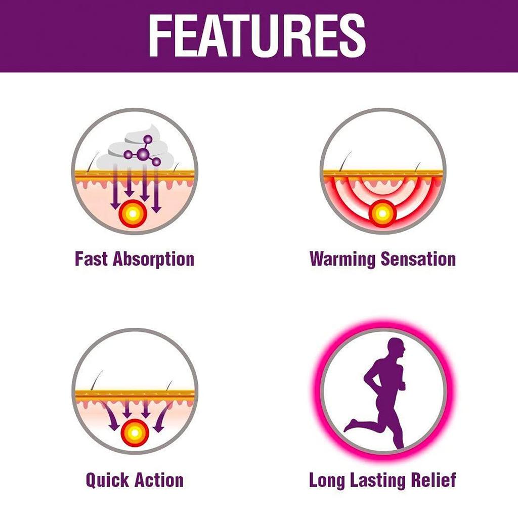 Moov Pain Relief Cream 30G Tube Pack of 1 for Back Pain, Muscle Pain, Joint Pain, Knee Pain, Quick Absorption