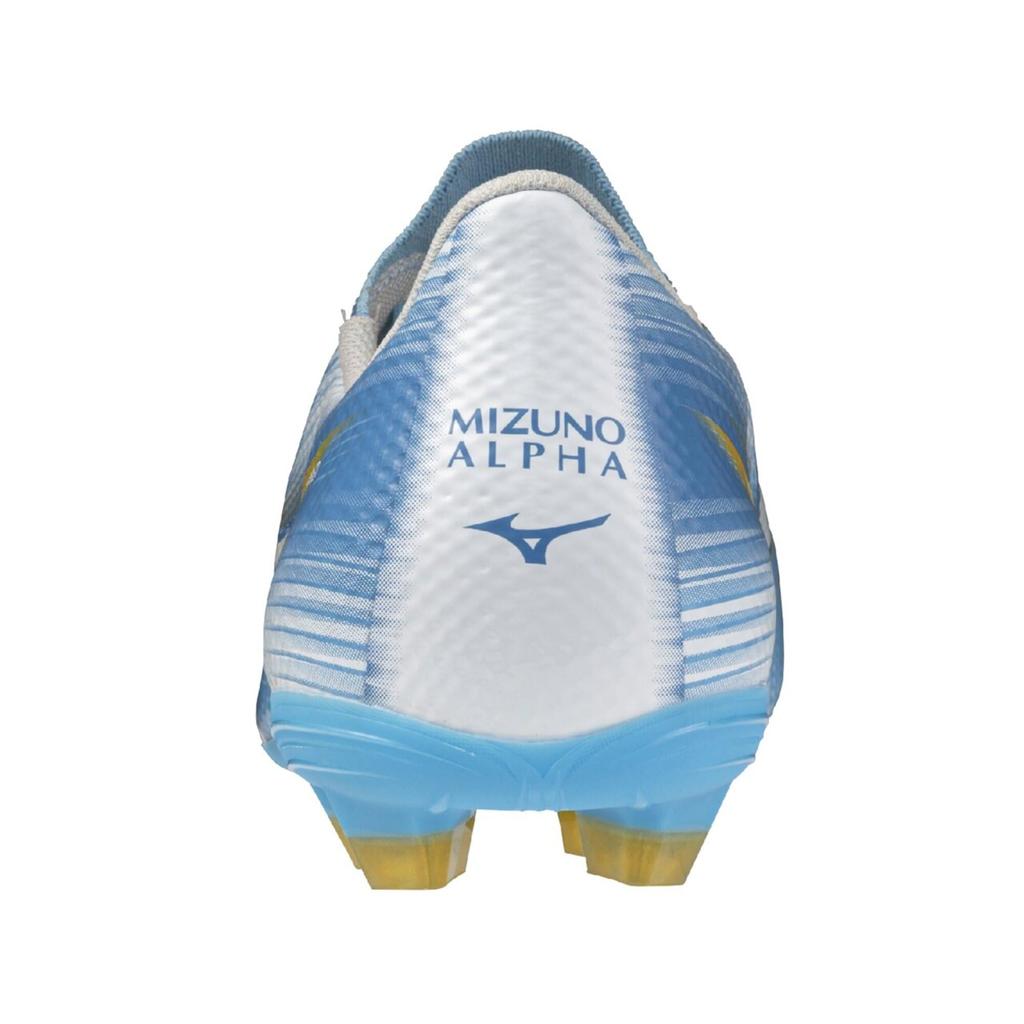 Mizuno Alpha 3 SELECT Soccer Unity Sky Blue x 2E Cleats, White, 25.5 cm,