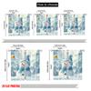 2pcs 2D Flat Printing Merry Christmas Popular Curtain Snowman Christmas 01 Machine Washable Fabric Without Electricity Birthday