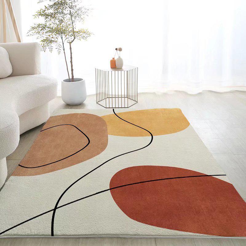 

М який килим для вітальні з імітацією кашеміру в простому стилі - нековзний, килимок для ніг, який можна прати 80x120 cm Dense