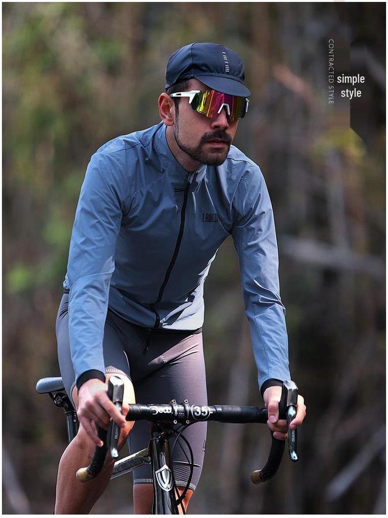 Lanpada Unisex Windbreaker: Windproof Cycling Jacket for Spring and Autumn, Long Sleeve for Mountain and Road Biking