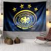1 Stück Frankreich Fußball-Emblem Wandteppich zum Aufhängen für Schlafzimmer, Wohnzimmer, Spielzimmer, Dekorations-Kunstzimmer Wandteppich Feiertags- und Geburtstagsgeschenke