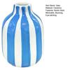 Ceramiczny Pasiasty Wazon Ręcznie Malowany Nowoczesny Nordycki Boho Wazon Mały Dekoracyjny Pojemnik na Kwiaty na Stolik Boczny Kuchnia Pomieszczenie Wewnętrzne Ozdoba Stołu