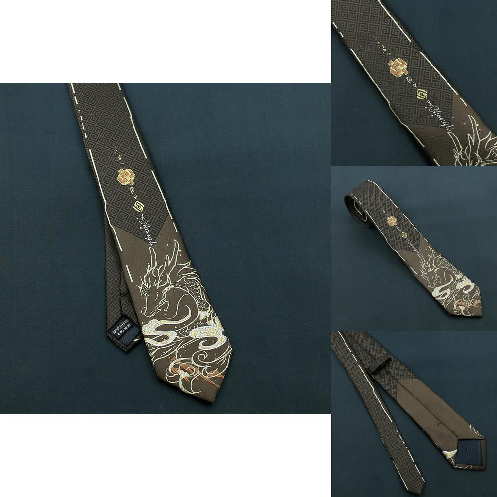Original Genshin Impact Necktie With Charming Cartoon Characters
